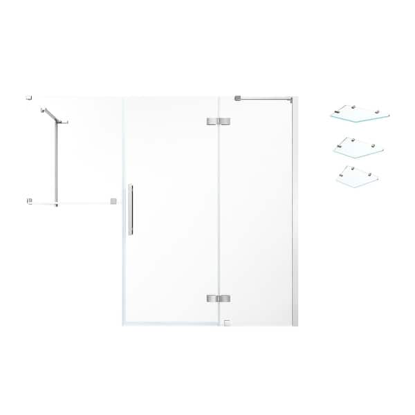 Endless Tampa Buttress Corner 92 13/16" W x 72" H CHR Bed Bath